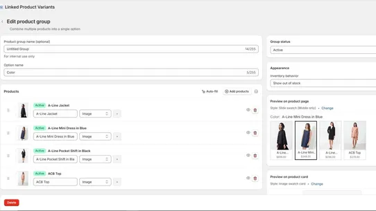 Linkify: Product Variants screenshot