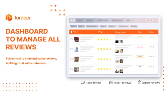 Fordeer:Review Product Reviews screenshot