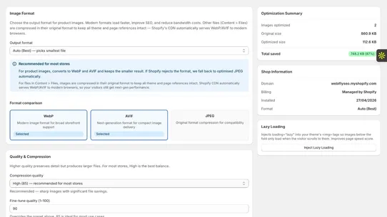 WebPify SEO screenshot