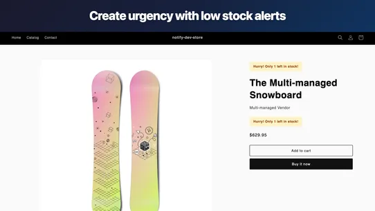 Back in Stock ‑ Notify Me screenshot