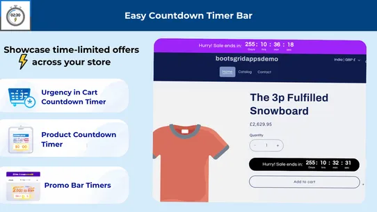 Easy Countdown Timer Bar screenshot