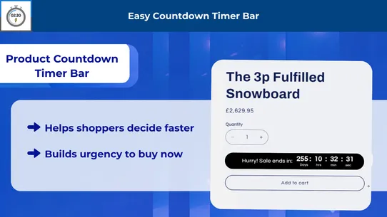 Easy Countdown Timer Bar screenshot