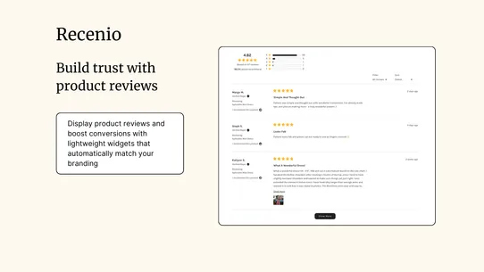 Recenio Product Reviews &amp; UGC screenshot