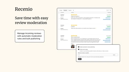 Recenio Product Reviews &amp; UGC screenshot