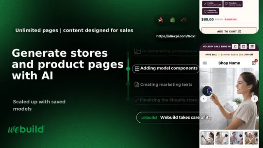 Webuild: AI Store Builder screenshot
