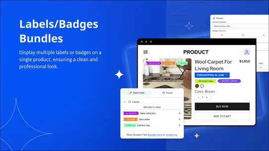 DECO Product Labels &amp; Badges screenshot