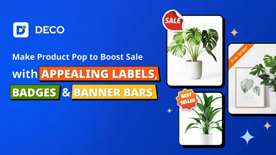 DECO Product Labels &amp; Badges screenshot