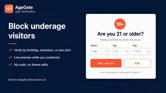 AgeGate – Age Verification screenshot