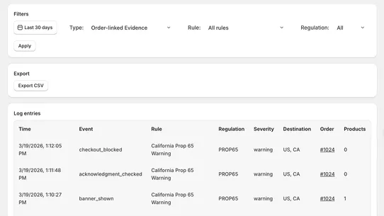 Compliance Engine screenshot
