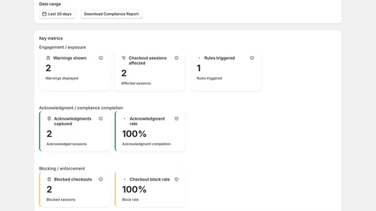Compliance Engine screenshot