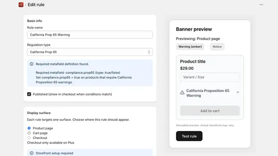 Compliance Engine screenshot