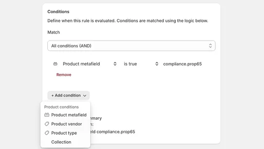 Compliance Engine screenshot