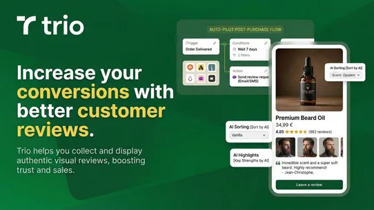 Trio: Reviews, Email &amp; Rewards screenshot