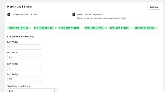 Custom Print Price Engine screenshot