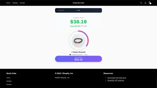 DropClaim ‑ Flash Auction App screenshot