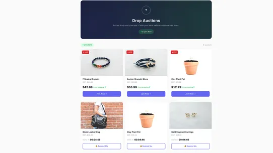 DropClaim ‑ Flash Auction App screenshot