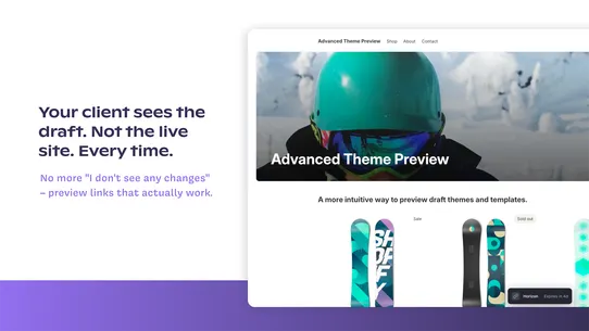 Avanced Theme Preview screenshot