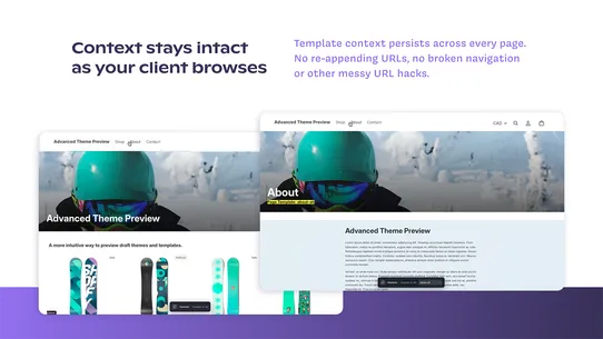 Avanced Theme Preview screenshot