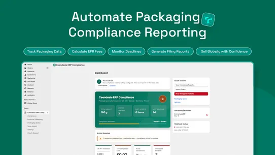 Ceendesis ERP Compliance screenshot