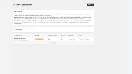 Bintech screenshot