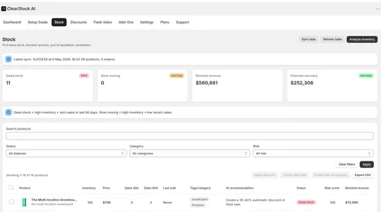 ClearStockAI screenshot