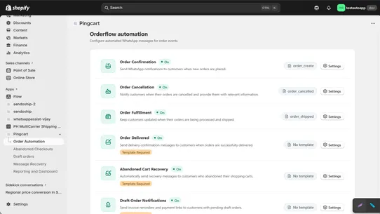 Pingcart screenshot