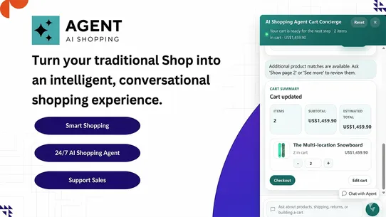 AI Shopping Agent &amp; Support screenshot