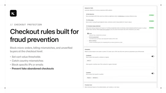 Kairos Store &amp; Bot Protection screenshot