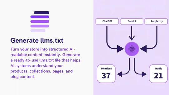 Manifest: llms.txt (AI SEO) screenshot