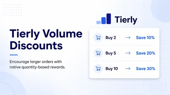 Tierly Volume Discounts screenshot