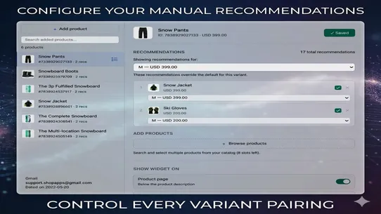 Rocket: Manual Recommendations screenshot