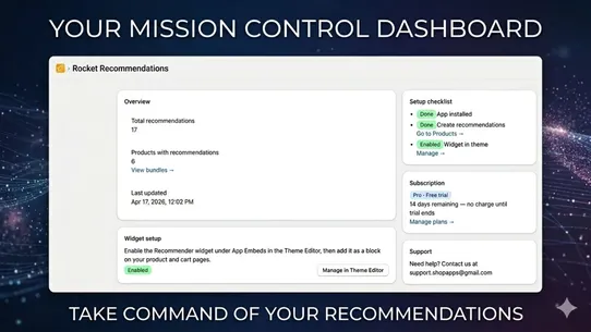 Rocket: Manual Recommendations screenshot