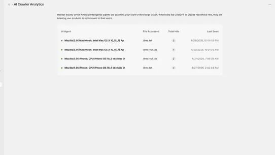 Strata AI: AEO &amp; llms.txt screenshot