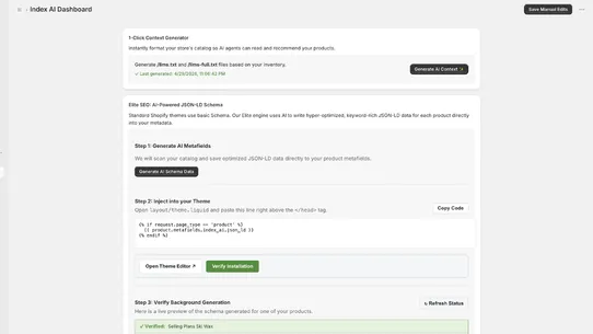 Strata AI: AEO &amp; llms.txt screenshot