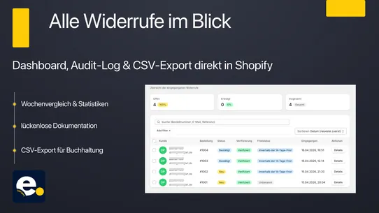 Widerrufs‑Button für EU screenshot