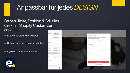 Widerrufs‑Button für EU screenshot
