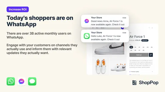 ShopPop: WhatsApp &amp; SMS alerts screenshot