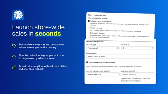 No Brainer: Sale &amp; Compare‑At screenshot