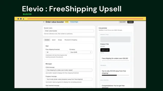 Elevio : FreeShipping Upsell screenshot