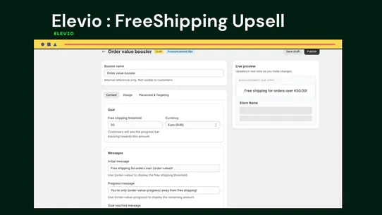 Elevio : FreeShipping Upsell screenshot