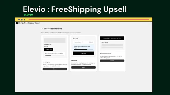Elevio : FreeShipping Upsell screenshot
