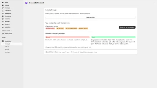 CatalogFix screenshot