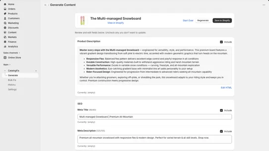 CatalogFix screenshot