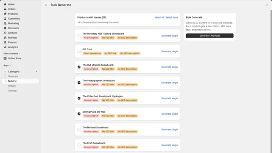 CatalogFix screenshot