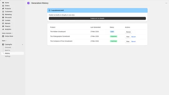 CatalogFix screenshot