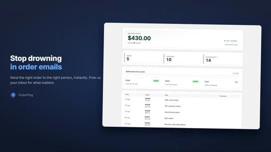 OrderPing — Smart Order Alerts screenshot