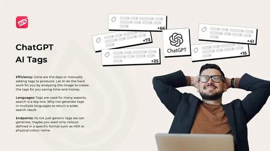 ChatGPT AI Product Tags screenshot