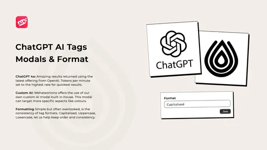 ChatGPT AI Product Tags screenshot