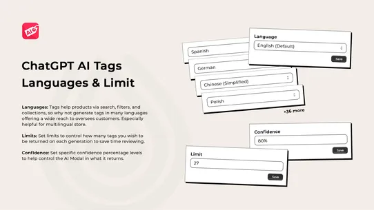 ChatGPT AI Product Tags screenshot