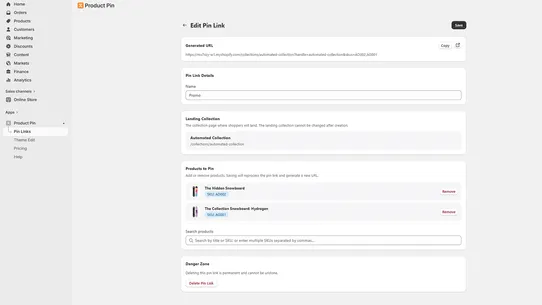 SalePilot: Product Pin screenshot